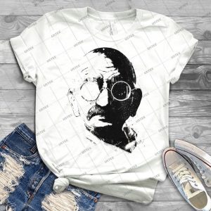 Gandhi T Shirt 11 - Vintage Men's Shirt Tshirt For Women Classic Handmade Shirt Retro Graphic Tee