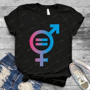 Gender Equality - Vintage Men's Shirt Tshirt For Women Classic Handmade Shirt Retro Graphic Tee