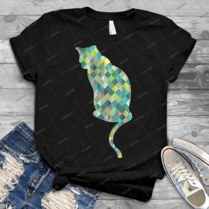 Geometric Cat - Best Unisex Trending Handmade T-shirt Gift Idea For Men T-shirt For Woman