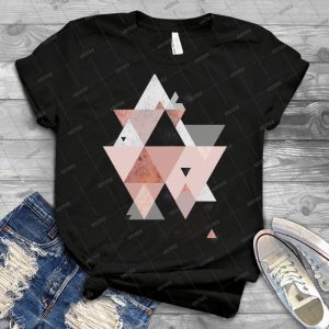 Geometric Compilation In Rose Gold And Blush Pink - Gift Idea Shirt For Men Tee For Women Classic Retro Vintage Graphic T-Shirt