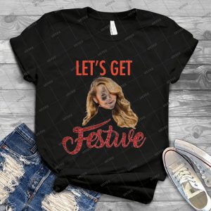 Get Festive With Mariah - Vintage Men's Shirt Tshirt For Women Classic Handmade Shirt Retro Graphic Tee