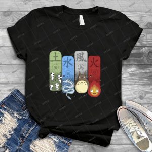 Ghibli Elemental Charms - Best Unisex Trending Handmade T-shirt Gift Idea For Men T-shirt For Woman