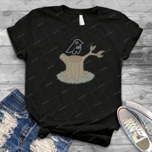 Ghost Bird And Tree Trunk 91 - Vintage Men's Shirt Tshirt For Women Classic Handmade Shirt Retro Graphic Tee