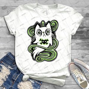Ghost Kitty - Best Unisex Trending Handmade T-shirt Gift Idea For Men T-shirt For Woman