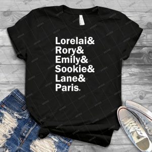 Gilmore Girls-Lorelai & Rory & Emily & Sookie & Lane & Paris - Black - Best Unisex Trending Handmade T-shirt Gift Idea For Men T-shirt For Woman