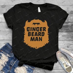 Ginger Beard Man Tee - Vintage Men's Shirt Tshirt For Women Classic Handmade Shirt Retro Graphic Tee