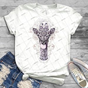 Girafe T Shirt 24 - Vintage Men's Shirt Tshirt For Women Classic Handmade Shirt Retro Graphic Tee