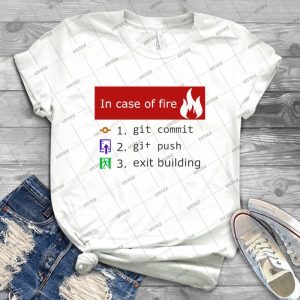 Git On Fire - Gift Idea Shirt For Men Tee For Women Classic Retro Vintage Graphic T-Shirt