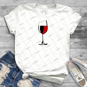 Glass Of Wine 34 - Trending Shirt For Women Vintage Retro Tee For Men Kid's T-Shirt Handmade Shirt