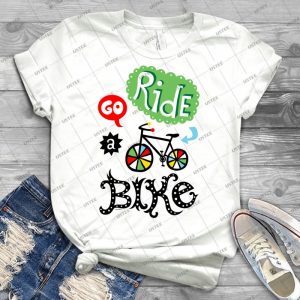 Go Ride A Bike  95 - Vintage Men's Shirt Tshirt For Women Classic Handmade Shirt Retro Graphic Tee