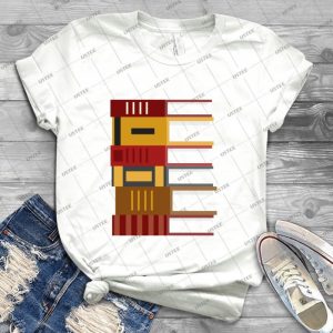 Godric Book Stack - Best Unisex Trending Handmade T-shirt Gift Idea For Men T-shirt For Woman