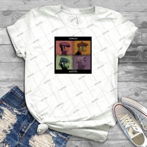 Gorillaz- Demon Days 7 - Vintage Men's Shirt Tshirt For Women Classic Handmade Shirt Retro Graphic Tee