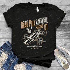 Gran Prix Racing Car Retro Vintage 90 - Trending Shirt For Women Vintage Retro Tee For Men Kid's T-Shirt Handmade Shirt