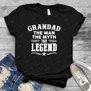 Grandad The Man The Myth The Legend - Best Unisex Trending Handmade T-shirt Gift Idea For Men T-shirt For Woman