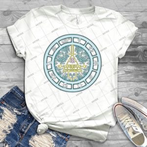 Gravity Falls Bill Cipher Wheel 34 - Vintage Men's Shirt Tshirt For Women Classic Handmade Shirt Retro Graphic Tee