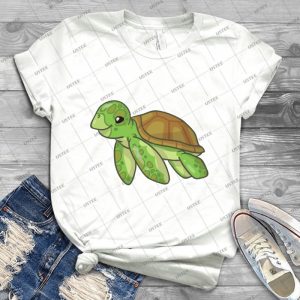 Green Sea Turtle 61 - Vintage Men's Shirt Tshirt For Women Classic Handmade Shirt Retro Graphic Tee