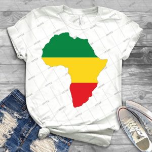 Green, Gold & Red Africa Flag 2 - Best Unisex Trending Handmade T-shirt Gift Idea For Men T-shirt For Woman