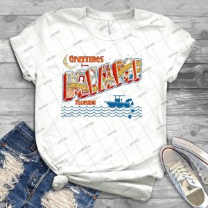 Greetings From Miami 32 - Best Unisex Trending Handmade T-shirt Gift Idea For Men T-shirt For Woman