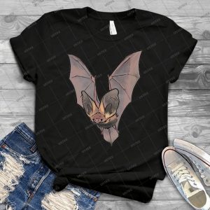 Grey Long-eared Bat 10 - Vintage Men's Shirt Tshirt For Women Classic Handmade Shirt Retro Graphic Tee