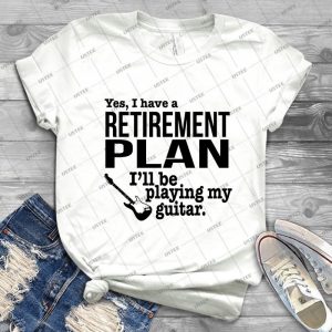 Guitar Retirement - Vintage Men's Shirt Tshirt For Women Classic Handmade Shirt Retro Graphic Tee
