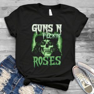 Guns N Fecking Roses Leprechaun Slash Shirt - Happy St Patriick Day Guns N Roses Slash Rock Band Shirt For Men Handmade Shirt_25