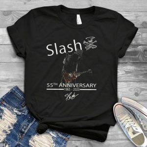 Guns N Roses Slash 55th Anniversary 1965 2020 Signature Tee - Vintage Art Of Slash Guns N Roses Band Mens Tshirt Handmade Shirt_32