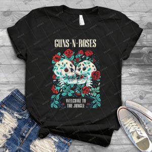 Guns N’ Roses Welcome To The Jungle Tee – Guns N’ Roses Rock Band Tee For Women Shirt For Men – Best Song Of Guns N’ Roses Handmade Shirt