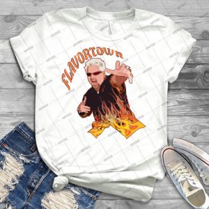 Guy Fieri Flavortown - Vintage Men's Shirt Tshirt For Women Classic Handmade Shirt Retro Graphic Tee