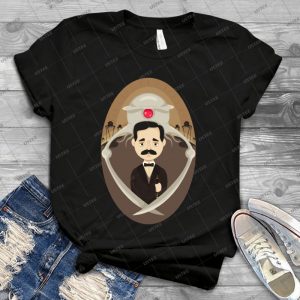 H- G- Wells 33 - Vintage Men's Shirt Tshirt For Women Classic Handmade Shirt Retro Graphic Tee