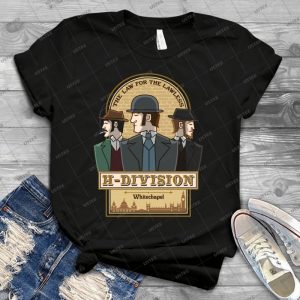 H-division 34 - Vintage Men's Shirt Tshirt For Women Classic Handmade Shirt Retro Graphic Tee