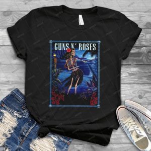 HI-DESTEE - Guns N’ Roses Hawaii Girl Dancing Tee - Guns N Roses T Shirt Women Men Tee - Shirts Guns N Roses Slash_2