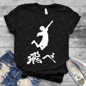 Haikyuu Hinata Tobe- Fly - White 46 - Trending Shirt For Women Vintage Retro Tee For Men Kid's T-Shirt Handmade Shirt