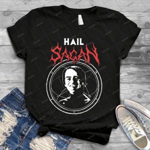 Hail Sagan - Vintage Men's Shirt Tshirt For Women Classic Handmade Shirt Retro Graphic Tee