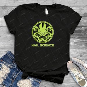 Hail Science - Vintage Men's Shirt Tshirt For Women Classic Handmade Shirt Retro Graphic Tee