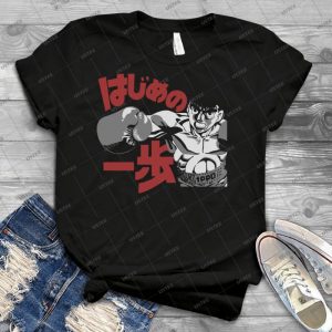 Hajine No Ippo Boxing Anime - Best Unisex Trending Handmade T-shirt Gift Idea For Men T-shirt For Woman
