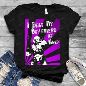 Halo I Beat My Boyfriend At Halo - Best Unisex Trending Handmade T-shirt Gift Idea For Men T-shirt For Woman