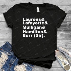 Hamilton Revolutionaries - White - 27 - Vintage Men's Shirt Tshirt For Women Classic Handmade Shirt Retro Graphic Tee