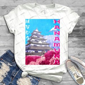 Hanamura Vintage Travel Poster - Gift Idea Shirt For Men Tee For Women Classic Retro Vintage Graphic T-Shirt