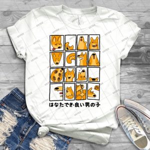 Hanatadeki Dream Dogs - Vintage Men's Shirt Tshirt For Women Classic Handmade Shirt Retro Graphic Tee