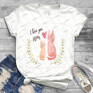 Hand Painted Cats And Mothers 2018 - Best Unisex Trending Handmade T-shirt Gift Idea For Men T-shirt For Woman