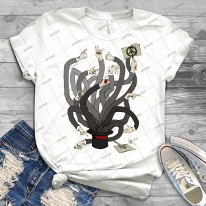Hands T Shirt 65 - Vintage Men's Shirt Tshirt For Women Classic Handmade Shirt Retro Graphic Tee