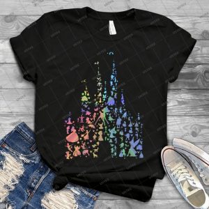 Happiest Castle On Earth - Rainbow Explosion - 70 - Vintage Men's Shirt Tshirt For Women Classic Handmade Shirt Retro Graphic Tee