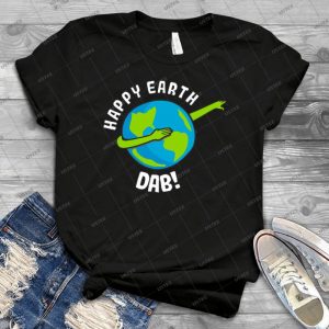 Happy Earth Day Dabbing 16 - Vintage Men's Shirt Tshirt For Women Classic Handmade Shirt Retro Graphic Tee