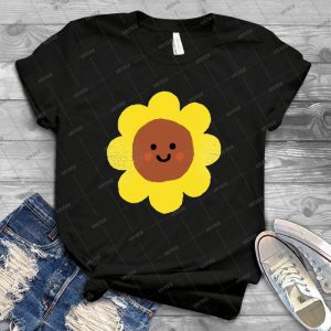 Happy Flower 69 - Vintage Men's Shirt Tshirt For Women Classic Handmade Shirt Retro Graphic Tee