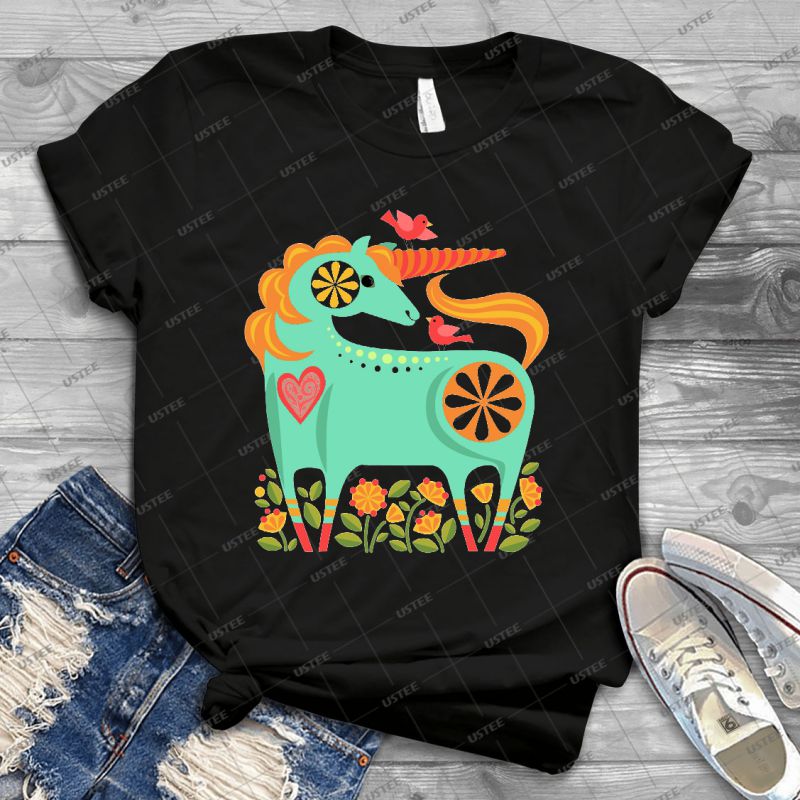 Happy20Unicorn20In20Turquoise20By20Robin20Pickens204420-20Vintage20Men27s20Shirt20Tshirt20For20Women20Classic20Handmade20Shirt20Retro20Graphic20Tee.jpg