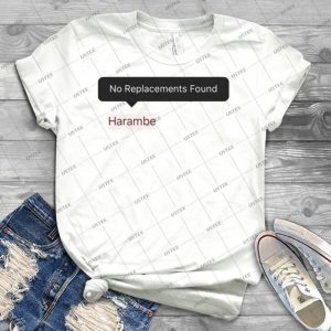 Harambe-No Replacements - Trending Shirt For Women Vintage Retro Tee For Men Kid's T-Shirt Handmade Shirt