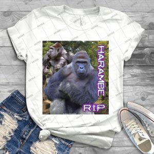 Harambe-Rip Vintage Og - Best Unisex Trending Handmade T-shirt Gift Idea For Men T-shirt For Woman