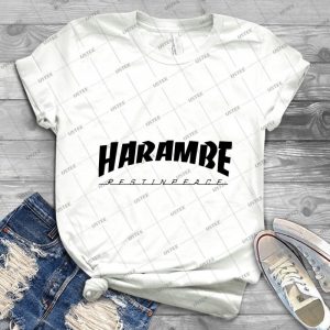 Harambe-Trasher - Gift Idea Shirt For Men Tee For Women Classic Retro Vintage Graphic T-Shirt