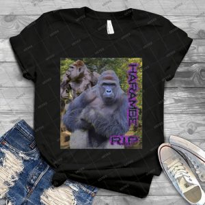 Harambe - Rip Vintage Og 83 - Vintage Men's Shirt Tshirt For Women Classic Handmade Shirt Retro Graphic Tee