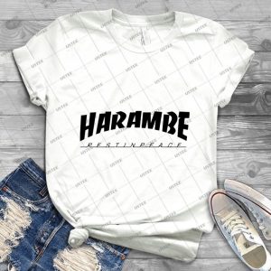 Harambe - Trasher 75 - Vintage Men's Shirt Tshirt For Women Classic Handmade Shirt Retro Graphic Tee